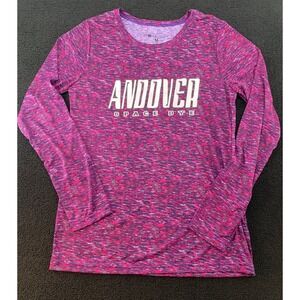 Holloway Andover Space Dye Long Sleeve Athletic Shirt Women's Medium Pink Purple